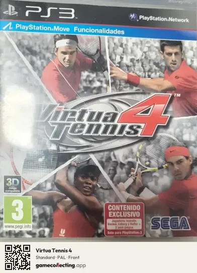 Virtua Tennis 4 PlayStation 3, PAL box front