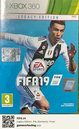 FIFA 19 Xbox 360, Germany box front