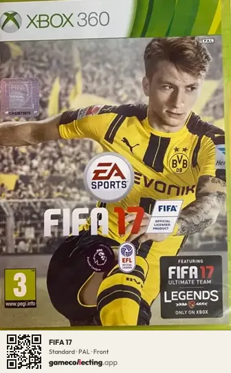 FIFA 17 Xbox 360, PAL box front