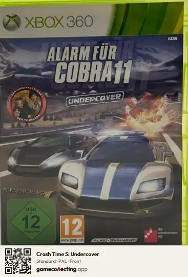 Crash Time 5: Undercover Xbox 360, PAL box front