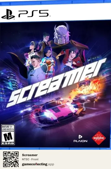 Screamer PlayStation 5, NTSC box front