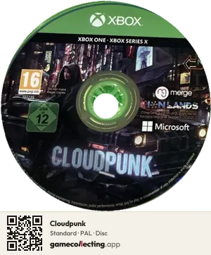 Cloudpunk Xbox One, PAL disc