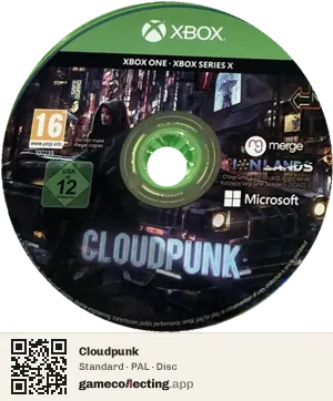 Cloudpunk Xbox One, PAL disc