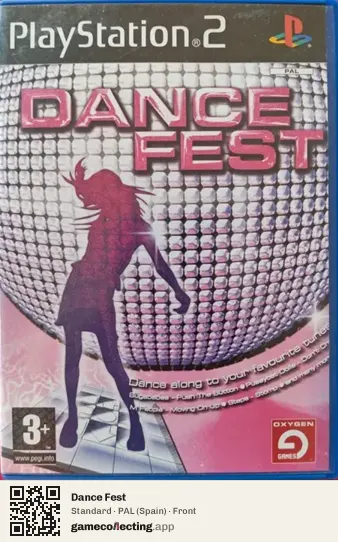 Dance Fest PlayStation 2, Spain box front