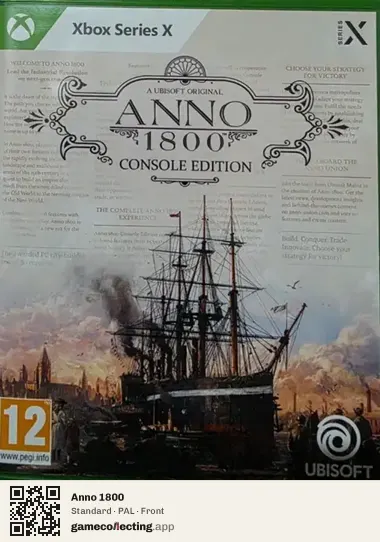 Anno 1800 Xbox Series X, PAL box front