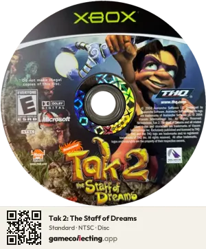 Tak 2: The Staff of Dreams Xbox, NTSC disc