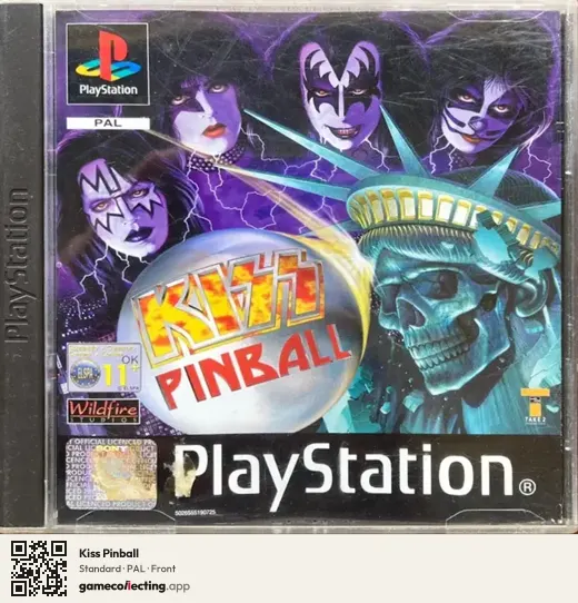 Kiss Pinball PlayStation, PAL box front