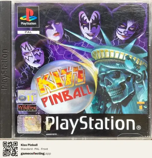 Kiss Pinball PlayStation, PAL box front