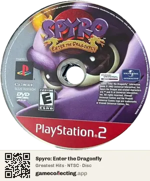 Spyro: Enter the Dragonfly PlayStation 2, NTSC disc