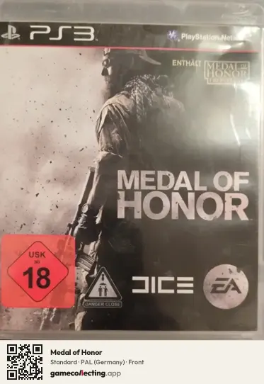 Medal of Honor PlayStation 3, Germany box front