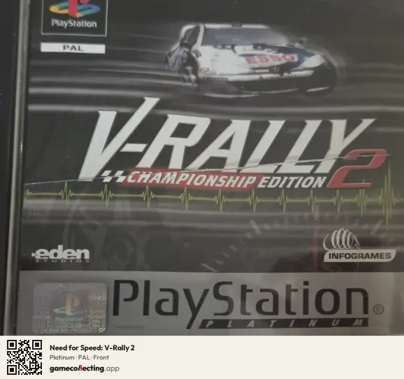 Need for Speed: V-Rally 2 PlayStation, PAL box front
