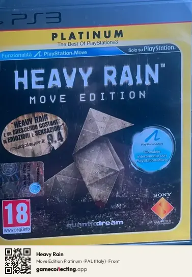 Heavy Rain PlayStation 3, Italy box front