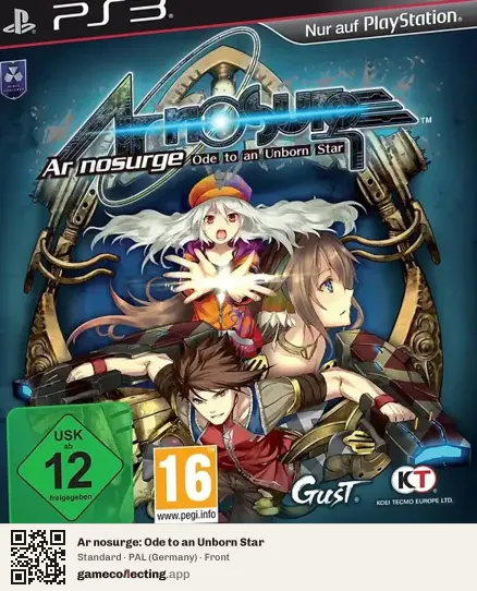 Ar nosurge: Ode to an Unborn Star PlayStation 3, Germany box front