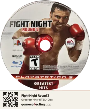 Fight Night Round 3 PlayStation 3, NTSC disc