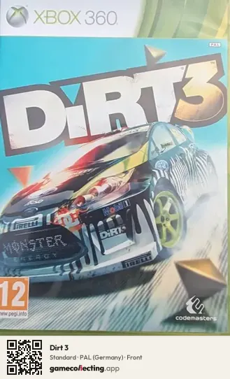 Dirt 3 Xbox 360, Germany box front