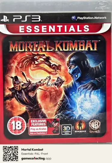 Mortal Kombat PlayStation 3, PAL box front