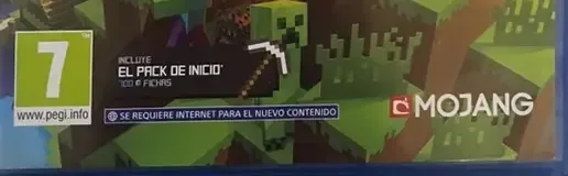 Minecraft, the USK square on its front