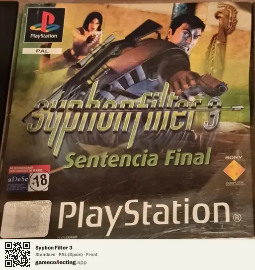 Syphon Filter 3 PlayStation, Spain box front