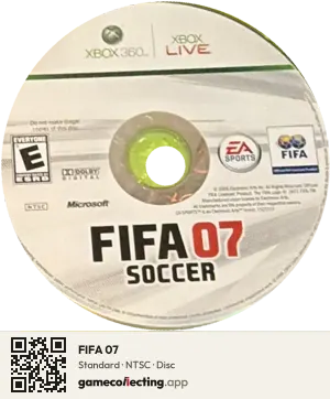 FIFA 07 Xbox 360, NTSC disc