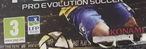 Pro Evolution Soccer 2016, the PEGI square on its front