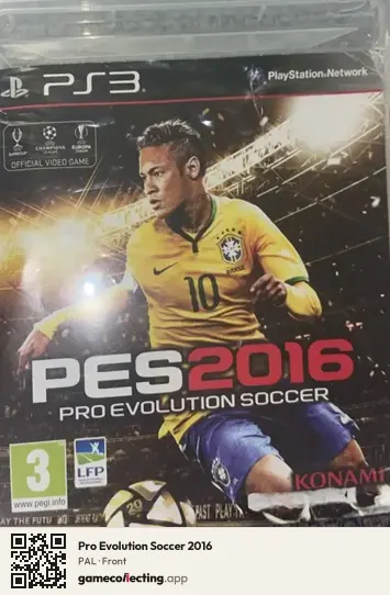 Pro Evolution Soccer 2016 PlayStation 3, PAL box front