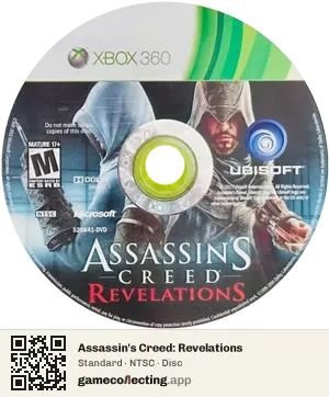 Assassin's Creed: Revelations Xbox 360, NTSC disc