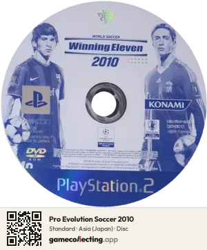 Pro Evolution Soccer 2010 PlayStation 2, Asia disc