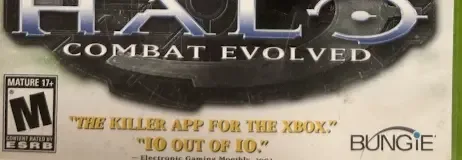 Halo: Combat Evolved, the ESRB box on its front