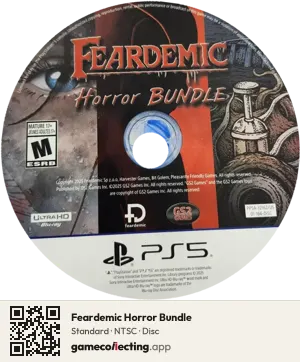 Feardemic Horror Bundle PlayStation 5, NTSC disc