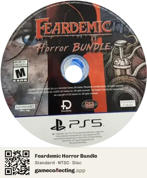 Feardemic Horror Bundle PlayStation 5, NTSC disc