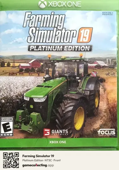 Farming Simulator 19 Xbox One, NTSC box front