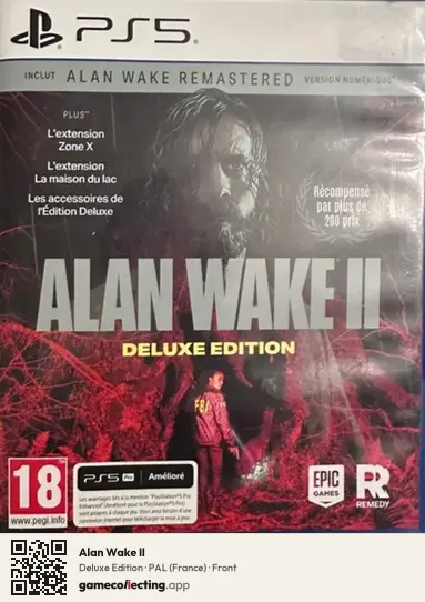 Alan Wake II PlayStation 5, France box front