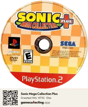 Sonic Mega Collection Plus PlayStation 2, NTSC disc