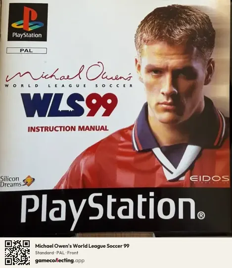 Michael Owen's World League Soccer 99 PlayStation, PAL box front
