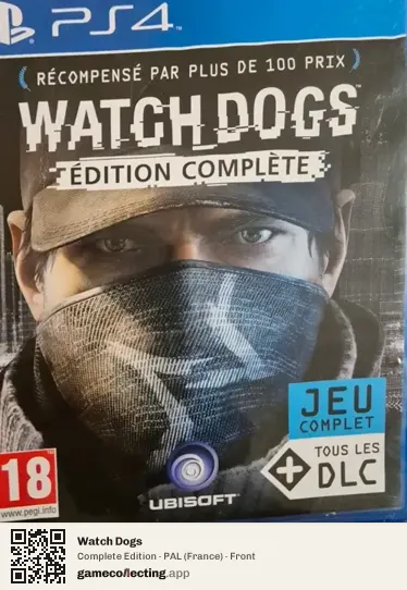 Watch Dogs PlayStation 4, France box front
