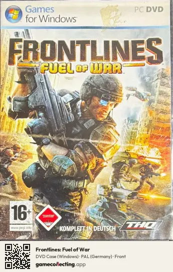 Frontlines: Fuel of War Computer, Germany box front