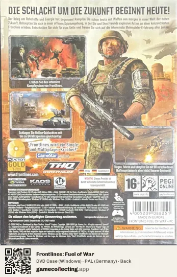 Frontlines: Fuel of War Computer, Germany box back