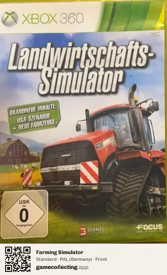 Farming Simulator Xbox 360, Germany box front
