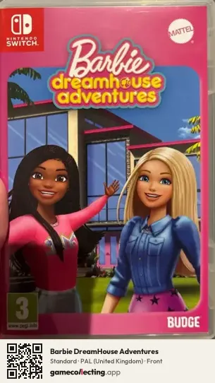 Barbie DreamHouse Adventures Nintendo Switch, United Kingdom box front