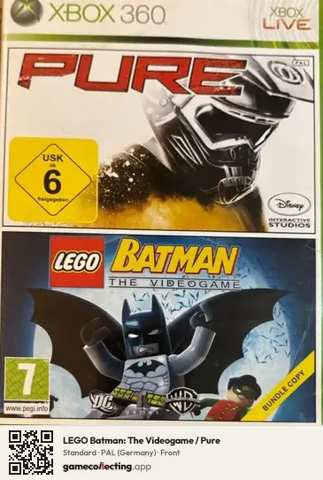 LEGO Batman: The Videogame / Pure Xbox 360, Germany box front
