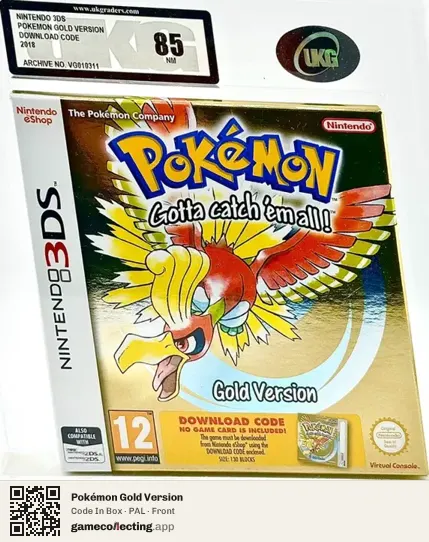 Pokémon Gold Version Nintendo 3DS, PAL box front