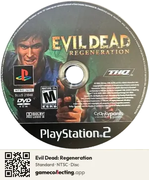 Evil Dead: Regeneration PlayStation 2, NTSC disc