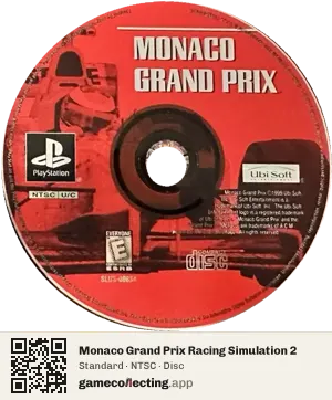 Monaco Grand Prix Racing Simulation 2 PlayStation, NTSC disc
