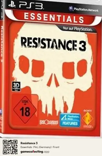 Resistance 3 PlayStation 3, Germany box front