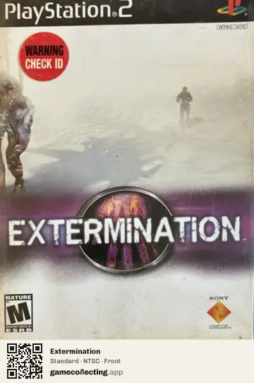 Extermination PlayStation 2, NTSC box front