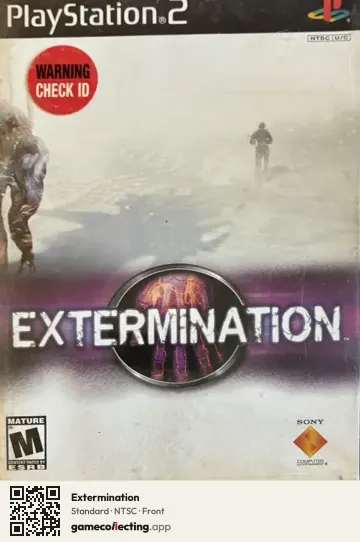Extermination PlayStation 2, NTSC box front