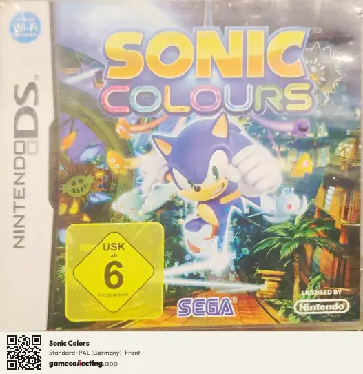 Sonic Colors Nintendo DS, Germany box front