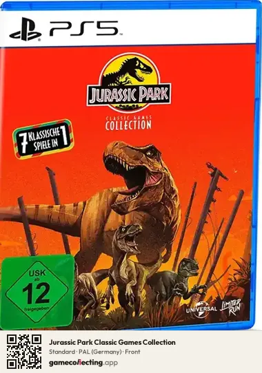 Jurassic Park Classic Games Collection PlayStation 5, Germany box front