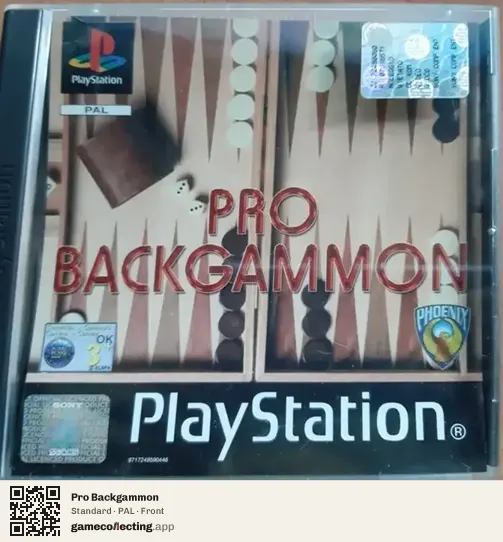 Pro Backgammon PlayStation, PAL box front