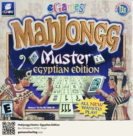 Mahjongg Master: Egyptian Edition Computer, NTSC box front